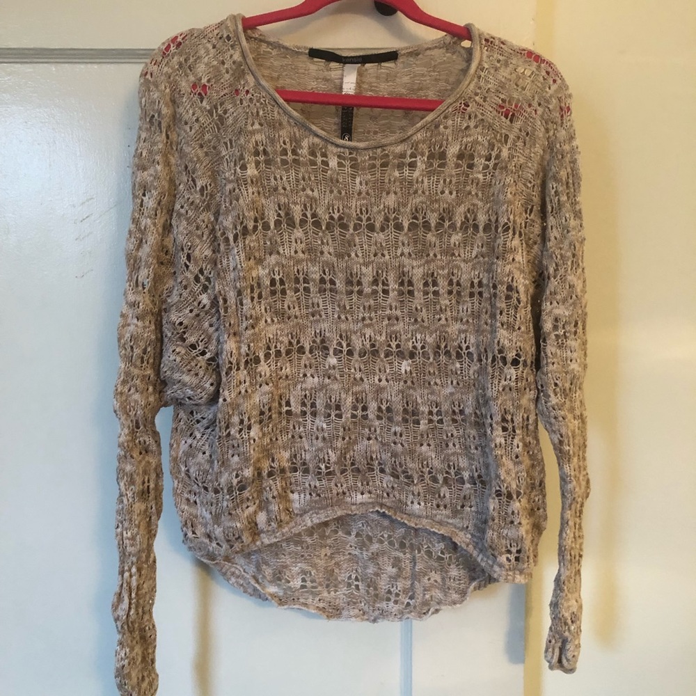 Kensie slouchy open knit sweater
